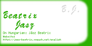 beatrix jasz business card