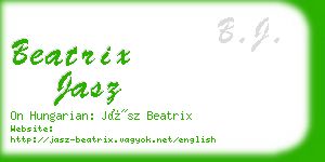 beatrix jasz business card